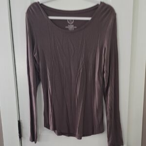 Maurices Mauve Long Sleeve Blouse